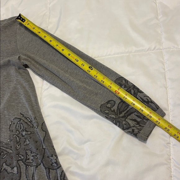 Gray Embellished Women's Top - Picture 6 of 6